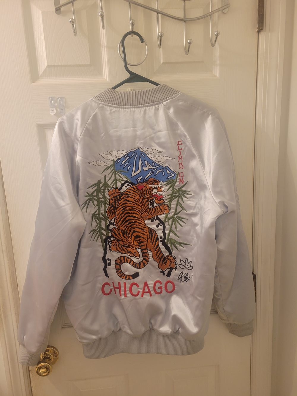 Vintage Coors Light Promo Bomber "Chicago Tiger Satin Jacket